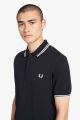Fred Perry Twin Tipped Shirt Navy White M3600 238