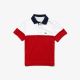 Polo junior Lacoste DJ5370 ZK5 Blanc Rouge Marine