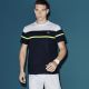 T-shirt Lacoste TH5767 JC5 marine blanc jaune fluo