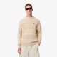 Pull col rond rayé Lacoste AH7607 IBR Viennese Lapland