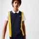 Polo Lacoste YH7349 1MN Bleu marine Jaune Blanc