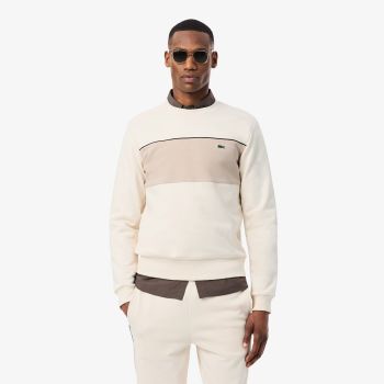 Sweatshirt Lacoste SH0887 Lapland Gris Perle/Beige Doré