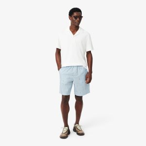 Short Lacoste GH1964 Chambray Bleu Chambray/Camel