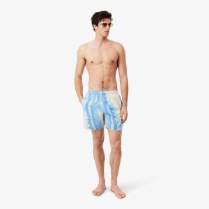 Short de Bain Lacoste MH1902 White Blanc/Crème