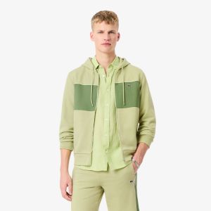 Sweatshirt Lacoste SH0892 Lamb'S Blanc Cassé/Vert Mâche