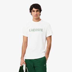 T shirt Lacoste TH0217 White Blanc/Vert