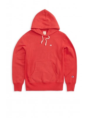 Sweatshirt Champion Europe hooded small logo 212575 MS038 AMB Red Limited Edition
