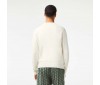 Pull Lacoste col rond AH6884 X0N Flour Green
