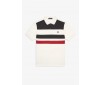 Polo Fred Perry à Bandes Snow White M8540 129