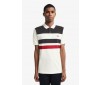 Polo Fred Perry à Bandes Snow White M8540 129