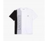 T-shirt Lacoste TH0113 L78 White Silver Chine Black