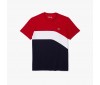 T-shirt Lacoste TH9656 4FV Ruby White Navy Blue