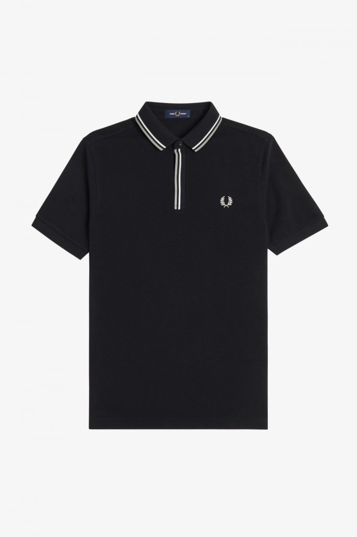 Fred Perry M8559 184 Tipped placket polo shirt black 