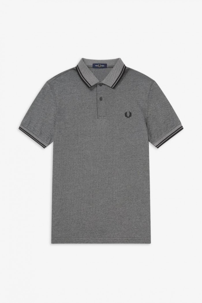 Polo Fred Perry Twin Tipped Anchblkox Black M3600 J77