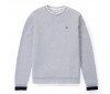 Sweatshirt Lacoste SH9588 gxt argent chine marine farine