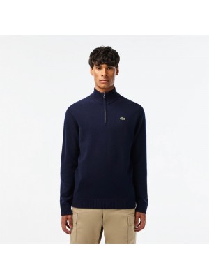 Pull Col Camionneur Lacoste AH1953 166 Navy Blue