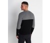 Pull Lyle & Scott KN1214V Z865 colour block knitted jumper black