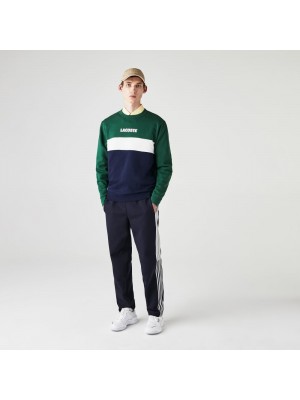 Sweatshirt Lacoste SH1538 6BE Vert Marine Blanc