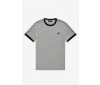 Fred Perry Taped Ringer T-Shirt Steel Marl M6347 291
