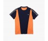 T-shirt Lacoste TH0855 AVY Navy Blue Mandarin Tree Orange