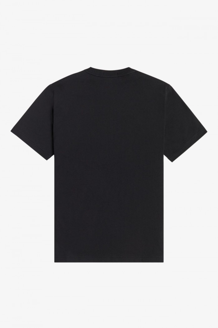 T-shirt Fred Perry brodé noir M1609 102