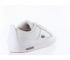lacoste observe 2 ms spm leather white red color Blanc