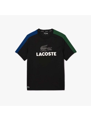 T-shirt Lacoste TH8336 ISM Black Globe Green