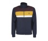 Fred Perry colour block track jacket J9543 266 carbon blue 