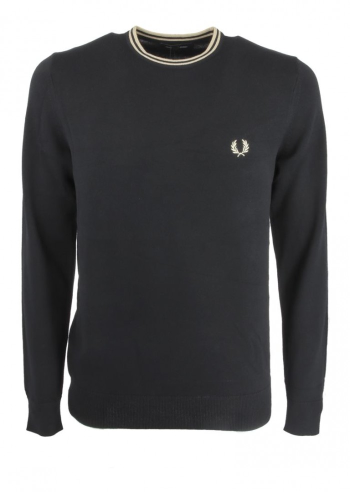 Fred Perry classic crew neck jumper K9601 102 black