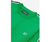 Fred Perry taped shoulder sweatshirt electric green M7538 I64