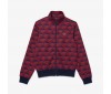 Sweatshirt Zippé Jacquard Lacoste SH8116 IKL Penumbra Alizarin Red