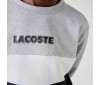Sweatshirt Lacoste SH1538 SJ1 Argent Chine Noir Blanc