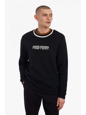Sweatshirt Fred Perry Twin Tipped M2827 102 Noir