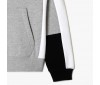 Sweatshirt Zippé à Capuche Lacoste SH1301 SJ1 Silver Chine Black White