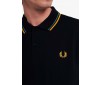 Polo Fred Perry Twin Tipped M3600 P31 Navy Ashblue Gold
