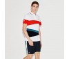 Polo Lacoste dh2098 w0t white etna red navy blue oceanie navy blue