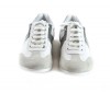 Chaussure Calvin Klein Carl cuir blanc et gris.