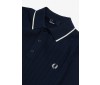 Polo Fred Perry Textured Front Knitted Deep Carbon K5521 E97