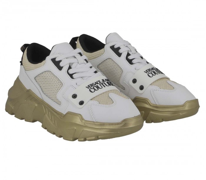 Basket Versace Jeans Couture 72YA3SC4 White Gold SpeedTrack Dis.SC4 ZP142 G03