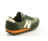Chaussure New Balance U410 en vert et orange.