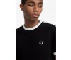 T-shirt Fred Perry Taped Ringer Black M6347 220