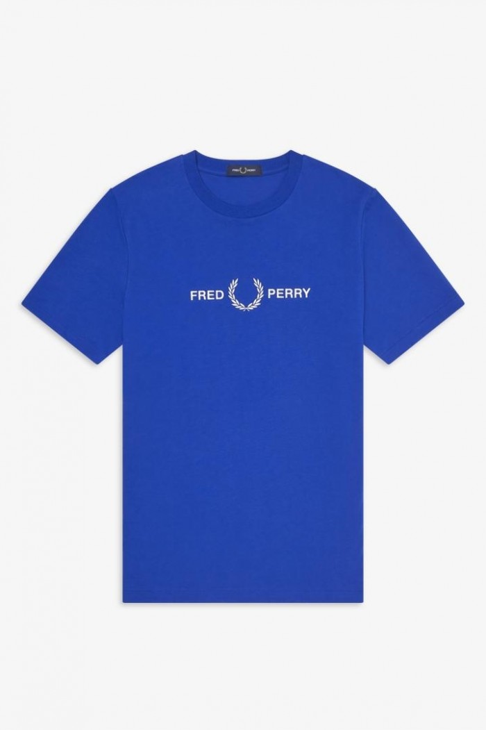 T-shirt Fred Perry Graphique Cobalt M7514 612