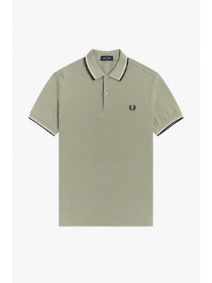 Polo Fred Perry Twin Tipped Seagrass M3600 M37