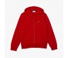 Sweatshirt à capuche zippé Lacoste SH9626 240 Red