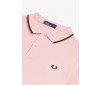 Polo Fred Perry Twin Tipped Silver Pink M3600 457