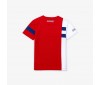 T-shirt Junior Lacoste TJ1215 GSL Rouge Blanc Cosmique Noir