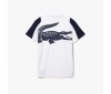 T-Shirt Lacoste TH9417 YH9 White Navy Blue Greenfinc
