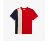 T-shirt Lacoste TH0113 HC3 Red Naturel Clair Navy Bl