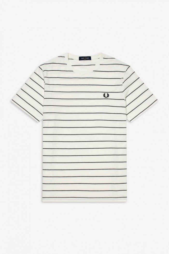 T-shirt Fred Perry Fine stripe M8532 129 snow white  