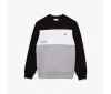 Sweatshirt Lacoste SH3388 NUA Black White Silver Chine
